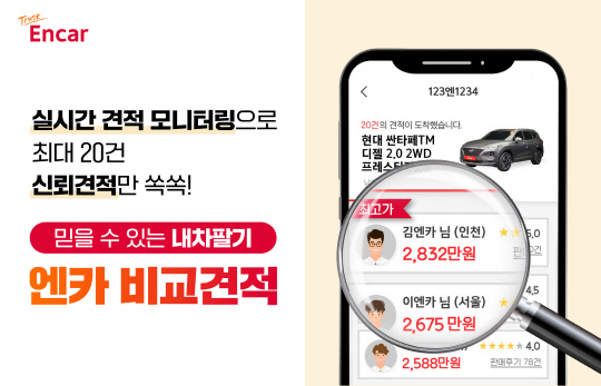 엔카닷컴 신뢰견적 시스템 이미지. <엔카닷컴 제공>